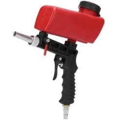BEARSU Ensemble De Pistolet De Sablage Pneumatique Réglable 90psi Machine De Sablage à Domicile Portable Ensemble De Pistolet à Main Par Gravité Dispositif D'élimination De La Rouille