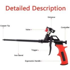 BDD Outil De Calfeutrage Professionnel Pour Application De Pulvérisation De Mousse Expansible à Usage Intensif -Pistolet à peinture Soldes 65373354 3