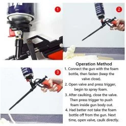 BDD Outil De Calfeutrage Professionnel Pour Application De Pulvérisation De Mousse Expansible à Usage Intensif -Pistolet à peinture Soldes 65373354 4