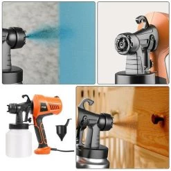 BDD Pulvérisateur De Peinture électrique 1 Pièce, Outil De Pulvérisation Portable, Pulvérisateur De Peinture Au Latex (orange) -Pistolet à peinture Soldes 65374001 3