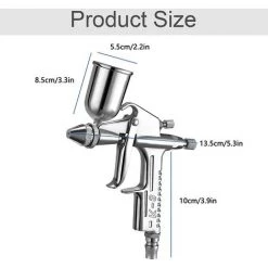 BDD Pistolet à Peinture Pistolet à Peinture Pneumatique Fine Painter Spray Tool (Argent) 7 BDD Pistolet à Peinture Pistolet à Peinture Pneumatique Fine Painter Spray Tool (Argent) -Pistolet à peinture Soldes 65376191 3