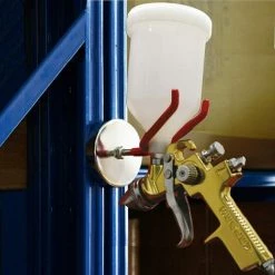 AOUGO Supports De Pistolet à Peinture 2 Pièces Avec Pieds Magnétiques, Accessoires Pour Pistolet à Peinture, Supports Universels Sur étagères Et Autres Surfaces Magnétiques, Rouge -Pistolet à peinture Soldes 65393004 5