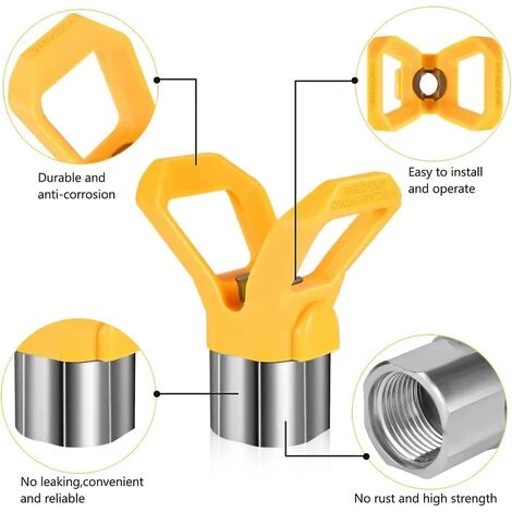 THSINDE Embouts De Pistolet De Pulvérisation Buse De Pulvérisateur De Peinture Nouvelle Buse De Pulvérisation Sans Air Pour Pistolet De Pulvérisation Sans Air Et Buse De Pulvérisateur De Peinture (525) 4 THSINDE Embouts De Pistolet De Pulvérisation Buse De Pulvérisateur De Peinture Nouvelle Buse De Pulvérisation Sans Air Pour Pistolet De Pulvérisation Sans Air Et Buse De Pulvérisateur De Peinture (525) – Image 4