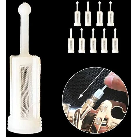 LONVRèE Lot De 10 Filtres à Gravité Pour Pistolet à Peinture, Petite Pièce Universelle Pour Voiture, Pistolet à Peinture à Air (Blanc) 2 LONVRèE Lot De 10 Filtres à Gravité Pour Pistolet à Peinture, Petite Pièce Universelle Pour Voiture, Pistolet à Peinture à Air (Blanc) – Image 2
