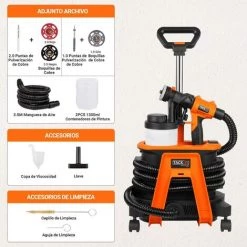 MVPOWER Pistolet à Peinture électrique (pulvérisateur) SGP17AC 1200W