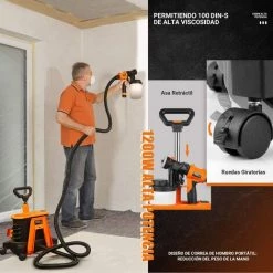 MVPOWER Pistolet à Peinture électrique (pulvérisateur) SGP17AC 1200W 8 MVPOWER Pistolet à Peinture électrique (pulvérisateur) SGP17AC 1200W -Pistolet à peinture Soldes 65893409 4