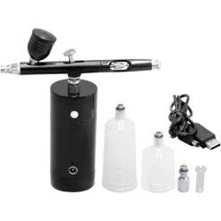 TANCYCO Kit Aérographe USB Rechargeable Compresseur Aérographe Portable Pompe De Pulvérisation Pistolet Aérographe Portable à Double Action Pour FX Maquillage Tatouage Peinture Hydratant