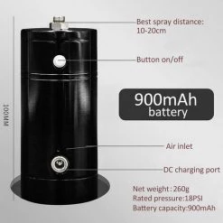 TANCYCO Kit Aérographe USB Rechargeable Compresseur Aérographe Portable Pompe De Pulvérisation Pistolet Aérographe Portable à Double Action Pour FX Maquillage Tatouage Peinture Hydratant -Pistolet à peinture Soldes 66083933 5