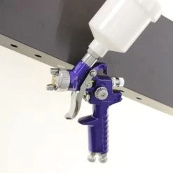 EPHé Mini Pistolet à Peinture Gravité H2000，0,8mm Buse En Cuivre Pulvérisateur De Peinture En Aluminium Compresseur D'air Outil Pour Auto Meubles Clôture Revêtement De Surface -Pistolet à peinture Soldes 66169371 4