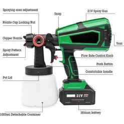 HELLO KITTY BAIN Pistolet Pulvérisateur électrique Désinfection Domestique Pulvérisation Eau Pistolet Peinture Pistolet à Peinture 8 HELLO KITTY BAIN Pistolet Pulvérisateur électrique Désinfection Domestique Pulvérisation Eau Pistolet Peinture Pistolet à Peinture -Pistolet à peinture Soldes 66369409 4
