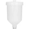Pistolet à Air Comprimé Pot Tasse 600ml, Pistolet à Peinture Tasse En Plastique, Avec Connecteur Fileté Partie En Acier Inoxydable, Outil Pneumatique Accessoires——Adélala