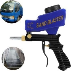 OCXIN Pistolet De Sablage Pneumatique, Le Pistolet De Sablage Antirouille Pneumatique à Gravité Portable élimine Les Taches De Rouille Bleue -Pistolet à peinture Soldes 66965179 3