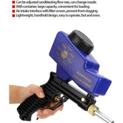 OCXIN Pistolet De Sablage Pneumatique, Le Pistolet De Sablage Antirouille Pneumatique à Gravité Portable élimine Les Taches De Rouille Bleue -Pistolet à peinture Soldes 66965179 5