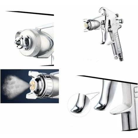 Outillage Gravité Alimentation Air Pistolet Peinture Pistolet 1.5mm Inoxydable Buse 400 Ml Capacité Airbrush Peinture Outil Pour Voiture Meubles Peinture Main Tenue De Peinture Pulvérisateur LangRay 3 Outillage Gravité Alimentation Air Pistolet Peinture Pistolet 1.5mm Inoxydable Buse 400 Ml Capacité Airbrush Peinture Outil Pour Voiture Meubles Peinture Main Tenue De Peinture Pulvérisateur LangRay – Image 3