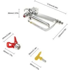 CESIèCLEFOU Nouveau Pistolet De Pulvérisation à Air Comprimé Haute Pression 3600PSI Avec 517 Spray Tip & Nozzle Guard Lefou 7 CESIèCLEFOU Nouveau Pistolet De Pulvérisation à Air Comprimé Haute Pression 3600PSI Avec 517 Spray Tip & Nozzle Guard Lefou -Pistolet à peinture Soldes 67333677 3