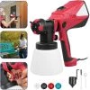 Froadp 600W HVLP Pistolet à Peinture Électrique Avec Conteneurs De 1000ml, Système De Pulvérisation De Couleur Avec Flux D'air Et De Couleur Réglable, Pulvérisateur Avec Buse En Acier Inoxydable
