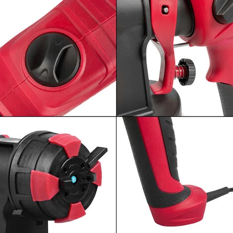 Froadp 600W HVLP Pistolet à Peinture Électrique Avec Conteneurs De 1000ml, Système De Pulvérisation De Couleur Avec Flux D'air Et De Couleur Réglable, Pulvérisateur Avec Buse En Acier Inoxydable 3 Froadp 600W HVLP Pistolet à Peinture Électrique Avec Conteneurs De 1000ml, Système De Pulvérisation De Couleur Avec Flux D'air Et De Couleur Réglable, Pulvérisateur Avec Buse En Acier Inoxydable – Image 3