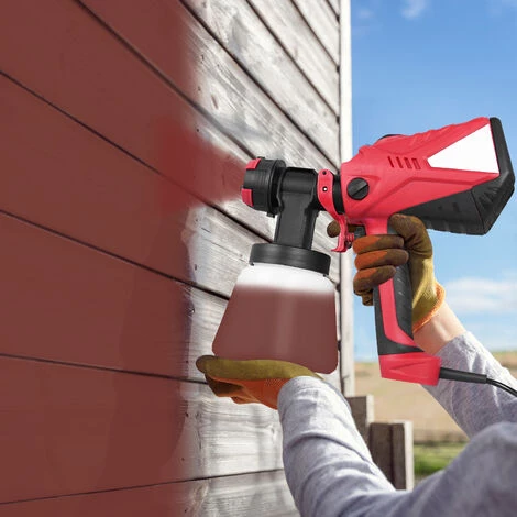 Froadp 600W HVLP Pistolet à Peinture Électrique Avec Conteneurs De 1000ml, Système De Pulvérisation De Couleur Avec Flux D'air Et De Couleur Réglable, Pulvérisateur Avec Buse En Acier Inoxydable 4 Froadp 600W HVLP Pistolet à Peinture Électrique Avec Conteneurs De 1000ml, Système De Pulvérisation De Couleur Avec Flux D'air Et De Couleur Réglable, Pulvérisateur Avec Buse En Acier Inoxydable – Image 4