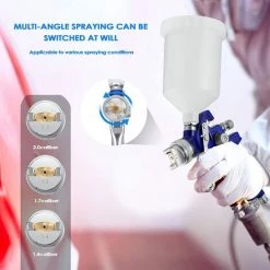 OCXIN Pistolet Pulvérisateur à Atomisation élevée Petit Pistolet De Réparation De Meubles De Voiture Avec Régulateur De Pression D'air Réservoir De Peinture 600 Cc 9 OCXIN Pistolet Pulvérisateur à Atomisation élevée Petit Pistolet De Réparation De Meubles De Voiture Avec Régulateur De Pression D'air Réservoir De Peinture 600 Cc -Pistolet à peinture Soldes 67533315 5