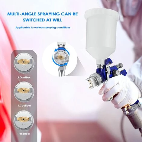 OCXIN Pistolet Pulvérisateur à Atomisation élevée Petit Pistolet De Réparation De Meubles De Voiture Avec Régulateur De Pression D'air Réservoir De Peinture 600 Cc 5 OCXIN Pistolet Pulvérisateur à Atomisation élevée Petit Pistolet De Réparation De Meubles De Voiture Avec Régulateur De Pression D'air Réservoir De Peinture 600 Cc – Image 5