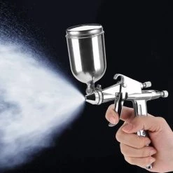 LADACèE Pistolet De Peinture En Aérosol De Pulvérisation D'air De Buse De 0,5 Mm, Mini Pistolet De Pulvérisation De Peinture Pneumatique Professionnel En Aluminium K-3 Pour L'automobile, Les Meubles, Le Mur, 8 LADACèE Pistolet De Peinture En Aérosol De Pulvérisation D'air De Buse De 0,5 Mm, Mini Pistolet De Pulvérisation De Peinture Pneumatique Professionnel En Aluminium K-3 Pour L'automobile, Les Meubles, Le Mur, -Pistolet à peinture Soldes 67596951 4