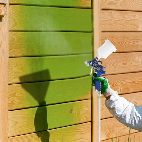 HABIENTôT Pistolet Pulvérisateur Pour Peinture HVLP 1,0 Mm Pistolet Pulvérisateur Pistolet à Peinture Avec Réservoir Airbrush Kit Aérographe,Oi-FRIS 2 HABIENTôT Pistolet Pulvérisateur Pour Peinture HVLP 1,0 Mm Pistolet Pulvérisateur Pistolet à Peinture Avec Réservoir Airbrush Kit Aérographe,Oi-FRIS – Image 2