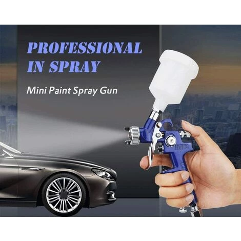 HABIENTôT Pistolet Pulvérisateur Pour Peinture HVLP 1,0 Mm Pistolet Pulvérisateur Pistolet à Peinture Avec Réservoir Airbrush Kit Aérographe,Oi-FRIS 4 HABIENTôT Pistolet Pulvérisateur Pour Peinture HVLP 1,0 Mm Pistolet Pulvérisateur Pistolet à Peinture Avec Réservoir Airbrush Kit Aérographe,Oi-FRIS – Image 4