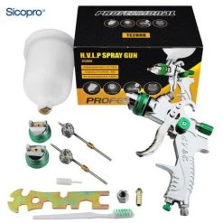 CATHERINE Kit De Pistolet De Pulvérisation Haute Pression HVLP 600CC Avec Buse 3 Tailles 4MM/1.7MM/2.0MM