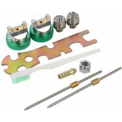 CATHERINE Kit De Pistolet De Pulvérisation Haute Pression HVLP 600CC Avec Buse 3 Tailles 4MM/1.7MM/2.0MM -Pistolet à peinture Soldes 67700466 3