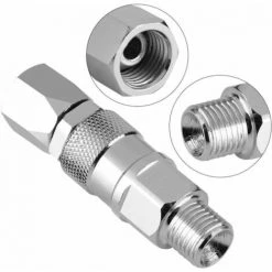 Cisea Raccord 1/4" Pivotant En Acier Inoxydable Pour Pistolet à Peinture Haute Pression, -Pistolet à peinture Soldes 68078274 4