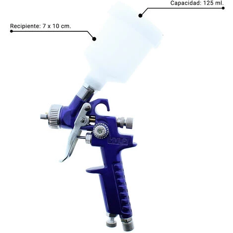 GRUPO K-2 Pistola Pulverizadora De Pintura Portátil Hvlp 125 Ml. 2 GRUPO K-2 Pistola Pulverizadora De Pintura Portátil Hvlp 125 Ml. – Image 2