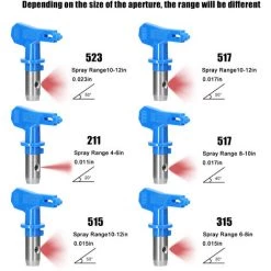 ASUPERMALL Ensemble De Buses De Peinture Sans Air Kit De Buse De Pulvérisateur De Peinture Sans Air -Pistolet à peinture Soldes 68312459 4