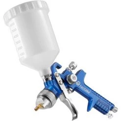 TECTAKE 2 Pistolets à Peinture HVLP à Basse Pression Avec Buses 1,3 Mm + 0,8 Mm Avec Coffret Bleu - Bleu -Pistolet à peinture Soldes 7513759 3